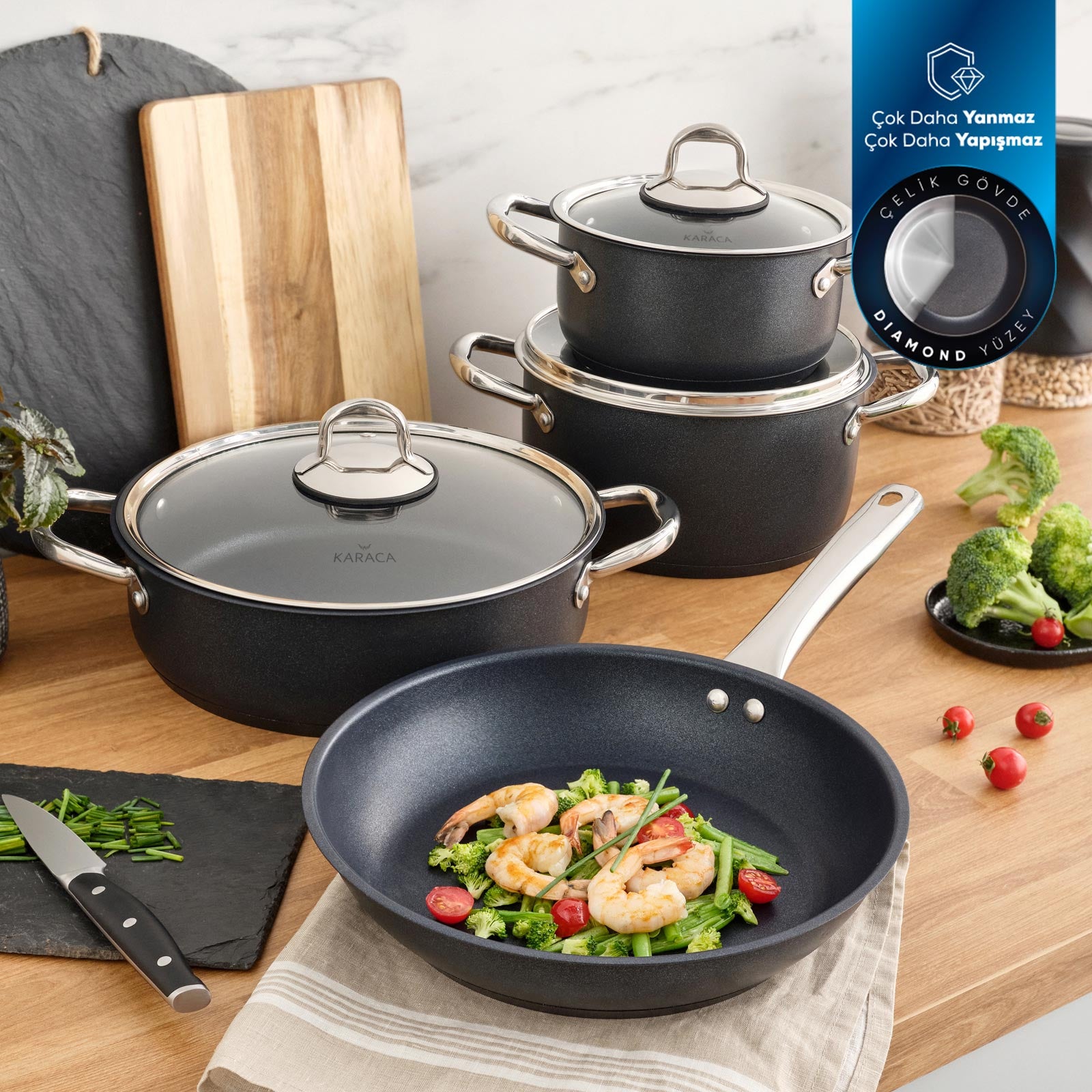 6 pieces nonstick cookware set granite 2022 hot selling cooking