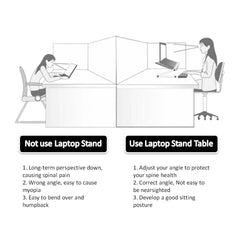 Faltbarer Laptopständer Ergonomischer Schreibtisch-Tablethalter