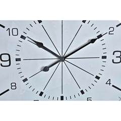 Wall Clock DKD Home Decor Crystal Golden Metal White Compass (60 x 3 x 60 cm)
