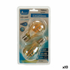 Ledlamp Grundig 8 W 2300 K E27 Amber 700 lm (10 Stuks) (6 x 10 x 6 cm)