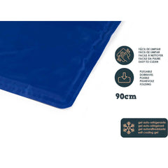 Alfombra para Perros Gel Espuma Refrescante Azul 49,5 x 1 x 90 cm (6 Unidades)