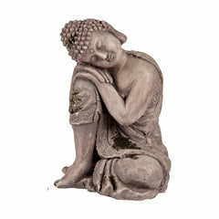 Figura Decorativa de Jardín Buda Poliresina 23 x 34 x 28 cm (2 Unidades)