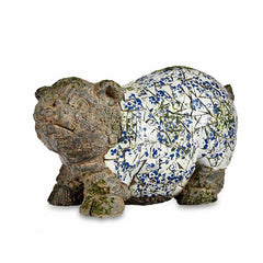 Dekorative Gartenfigur Schwein Polyesterharz 20,5 x 26 x 47 cm (2 Stück)