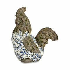 Figure décorative de jardin Coq Polyrésine 22,5 x 46 x 41,5 cm (2 Unités)