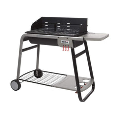 Coal Barbecue with Wheels 120 x 58,5 x 95 cm Black/Grey