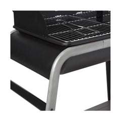 Roues de barbecue au charbon de bois 120 x 58,5 x 95 cm Noir/Gris