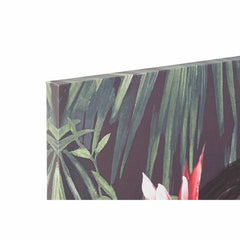 Painting DKD Home Decor Flowers 80 x 3 x 120 cm Tropical (2 Units)