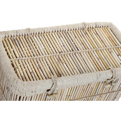 Coffre DKD Home Decor 74 x 46 x 46 cm Naturel Corde Bambou