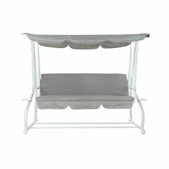 Bench DKD Home Decor Grey Swing Polyester Steel (210 x 120 x 167 cm)