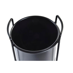 Conjunto de Macetas DKD Home Decor Negro Metal Moderno (30 x 30 x 80 cm)