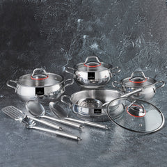 Karaca Emirgan Steel 13 Piece Cookware Set