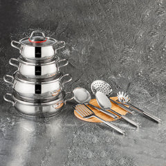 Karaca Emirgan Steel 13 Piece Cookware Set