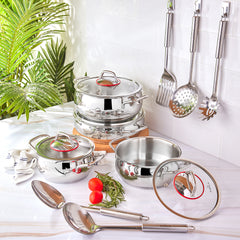 Karaca Emirgan Steel 13 Piece Cookware Set